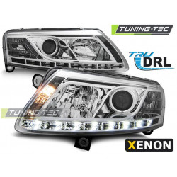 XENON ŽAROMETI TRUE DRL KROM za AUDI A6 C6 04.04-08