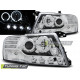 Osvetlenie ŽAROMETI MITSUBISHI PAJERO V60 00-06 ANGEL EYES, KROM | race-shop.si