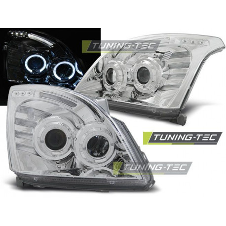 Osvetlenie ŽAROMETI TOYOTA LAND CRUISER 120 03-09 ANGEL EYES, KROM | race-shop.si