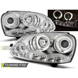 ANGEL EYES ŽAROMETI, KROM za VW GOLF 5 10.03-09