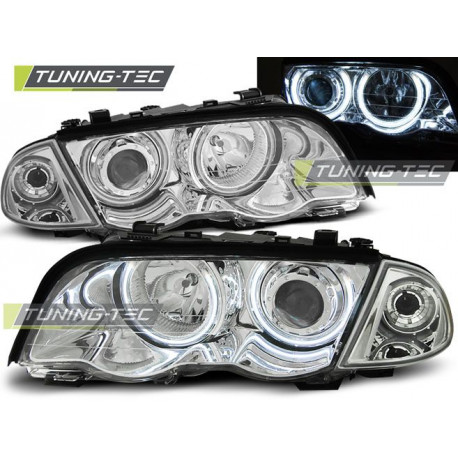 Osvetlenie ŽAROMETI ANGEL EYES CCFL KROM za BMW E46 05.98-08.01 S/T | race-shop.si