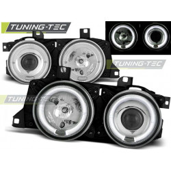 TUNING-TEC žarometi (Angel Eyes) za BMW E32/E3 (H1), krom