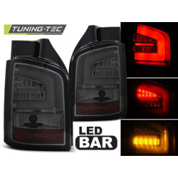 LED BAR TAIL LIGHTS SMOKE for VW T5 04.03-09