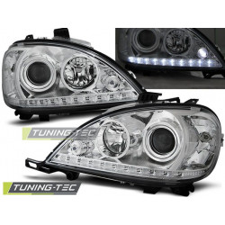TUNING-TEC žarometi (DRL) za MERCEDES W163 ML M-KLASA 09.01-05 (H7), krom
