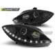 Osvetlenie ŽAROMETI DAYLIGHT ČRNA za SEAT LEON ALTEA TOLEDO 06.05-09 | race-shop.si