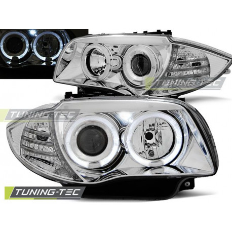 Osvetlenie ŽAROMETI ANGEL EYES KROM za BMW 1 E87/E81/82/88 04-11 | race-shop.si