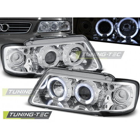 Osvetlenie ŽAROMETI ANGEL EYES KROM za AUDI A3 8L 08.96-08.00 | race-shop.si