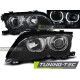 Osvetlenie ŽAROMETI ANGEL EYES LED ČRNA za BMW E46 09.01-03.05 | race-shop.si