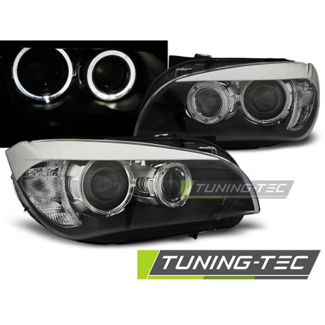 Osvetlenie ŽAROMETI ANGEL EYES LED ČRNA za BMW X1 E84 10.09-07.12 | race-shop.si