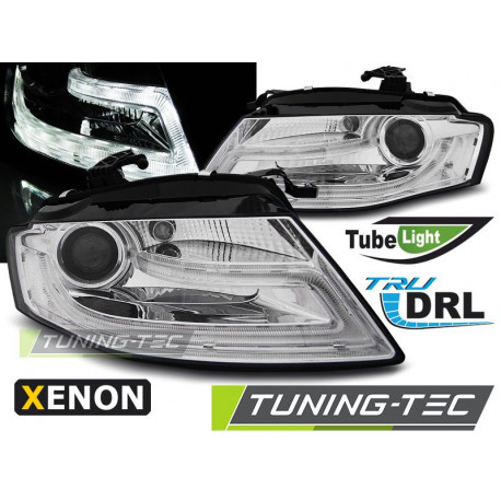 Osvetlenie XENON ŽAROMETI TRUE DRL KROM za AUDI A4 B8 04.08-11 | race-shop.si