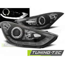 ŽAROMETI HYUNDAI ELANTRA 11.10-15 ČRNA DAYLIGHT LED