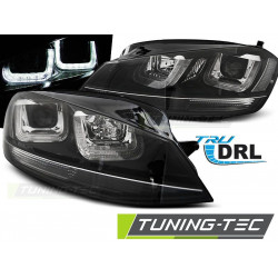 ŽAROMETI U-LED LIGHT ČRNA Z ČRNO ČRTO za VW GOLF 7 11.12-17
