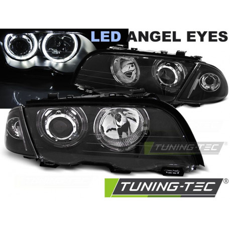 Osvetlenie ŽAROMETI ANGEL EYES LED ČRNA za BMW E46 05.98-08.01 S/T | race-shop.si