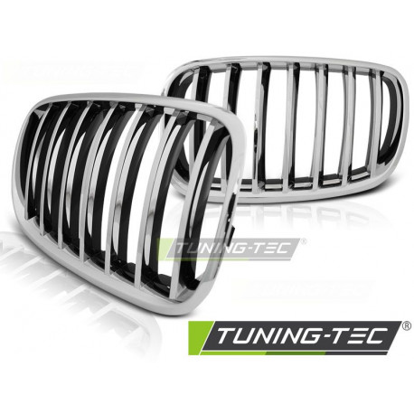 Body kit a vizuálne doplnky Kromirana maska hladilnika za BMW X5 E70 X6 E71 08- | race-shop.si
