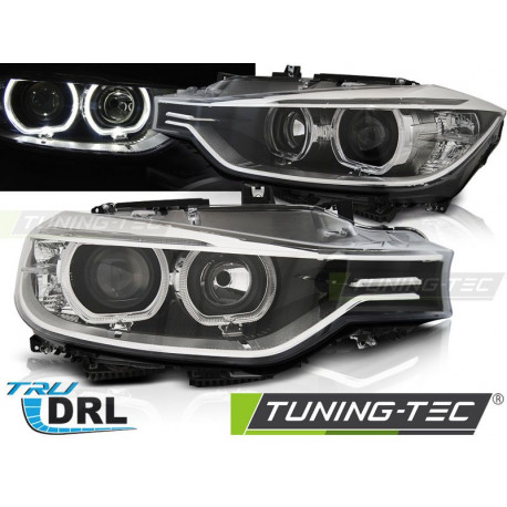 Osvetlenie ŽAROMETI ANGEL EYES LED ČRNA za BMW F30/F31 10.11 - 05.15 | race-shop.si