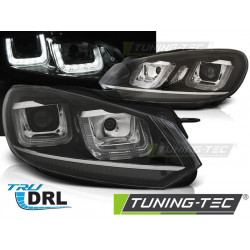 ŽAROMETI U-LED LIGHT DRL ČRNA KROM LINE za VW GOLF 6 08-12