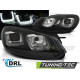Osvetlenie ŽAROMETI U-LED LIGHT DRL ČRNA BLACK LINE za VW GOLF 6 08-12 | race-shop.si
