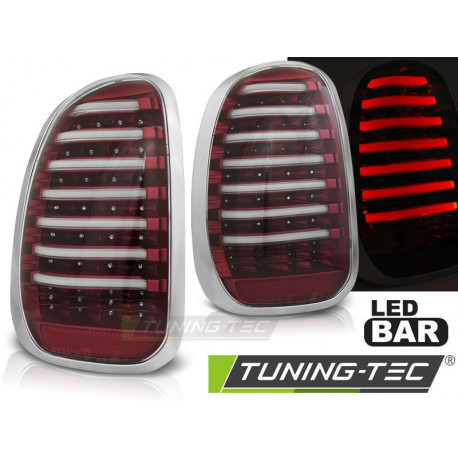 Osvetlenie LED ZADNJE LUČI MINI R60 COUNTRYMAN 10-14 RDEČE-BELA LED BAR | race-shop.si