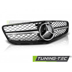 GRILLE SPORT GLOSSY BLACK CHROME for MERCEDES W204 07-14