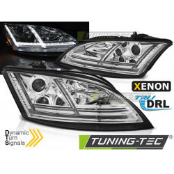 XENON ŽAROMETI LED DRL KROM SEQ za AUDI TT 06-10 8J