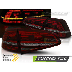 TUNING-TEC LED zadnje luči (Sport, SEQ) za VW GOLF 7 13-17, rdeče-dimna
