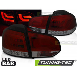 ZADNJE LED BAR LUČI RDEČA SMOKE za VW GOLF 6 10.08-12