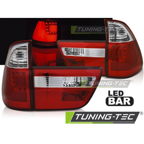 Osvetlenie LED BAR TAIL LIGHTS RED WHIE for BMW X5 E53 09.99-10.03 | race-shop.si