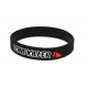 Rubber wrist band Drift Freak / Cone killer silicone wristband (Black) | race-shop.si