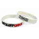 Rubber wrist band Eat Sleep Drive silicone wristband (White) | race-shop.si
