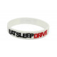 Rubber wrist band Eat Sleep Drive silicone wristband (White) | race-shop.si