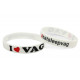 Rubber wrist band I Love VAG silicone wristband (White) | race-shop.si