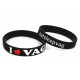 Rubber wrist band I Love VAG silicone wristband (Black) | race-shop.si