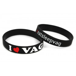 I Love VAG silicone wristband (Black)
