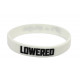 Rubber wrist band LOWERED silicone wristband (White) | race-shop.si