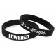 Rubber wrist band LOWERED silicone wristband (Black) | race-shop.si