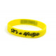 Rubber wrist band LOWERED silicone wristband (Yellow) | race-shop.si
