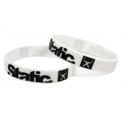 Static silicone wristband (White)