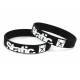 Rubber wrist band Static silicone wristband (Black) | race-shop.si