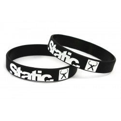 Static silicone wristband (Black)
