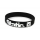Rubber wrist band Static silicone wristband (Black) | race-shop.si