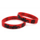 Rubber wrist band Static silicone wristband (Red) | race-shop.si