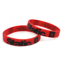 Static silicone wristband (Red)
