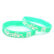 Rubber wrist band Static silicone wristband (Mint) | race-shop.si