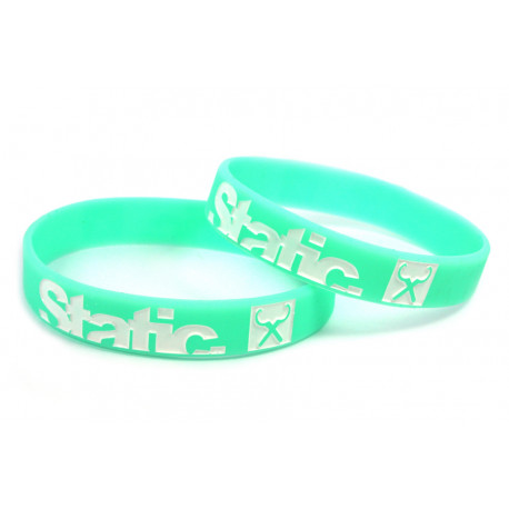 Rubber wrist band Static silicone wristband (Mint) | race-shop.si