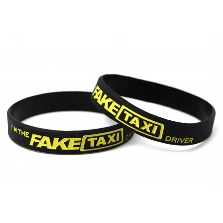 Rubber wrist band Fake Taxi wristband (Black) | race-shop.si