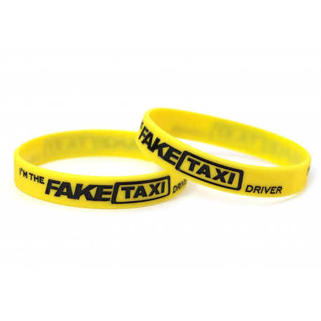 Rubber wrist band Fake Taxi wristband (Yellow) | race-shop.si