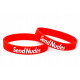 Rubber wrist band Send Nudes wristband (Red) | race-shop.si