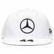 Pokrovčki Mercedes AMG Petronas F1 Lewis Hamilton 44 flat cap, white | race-shop.si
