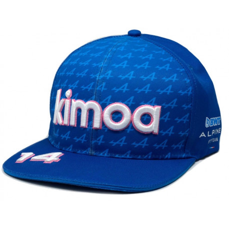 Pokrovčki Alpine F1 2022 Kimoa Team Fernando Alonso Blue Flatbrim Cap | race-shop.si