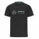 Majice Majica MERCEDES AMG PETRONAS F1 (velik logotip), črna | race-shop.si